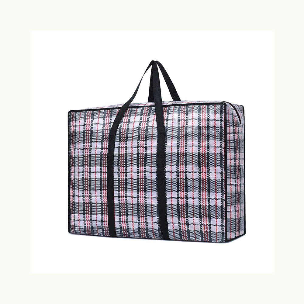 Unisex Oversized Checked Storage Tote