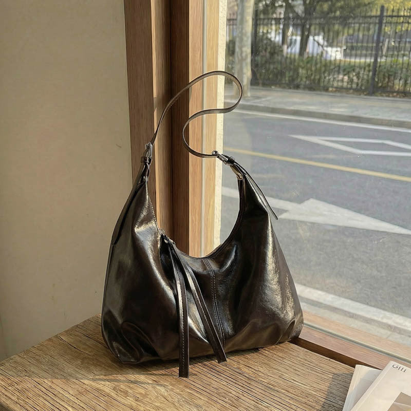 WoLuxurious Soft Leather Shoulder Bag
