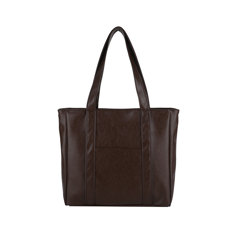 Classic Faux Leather Tote Bag