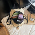 Multifunctional leisure backpack with practical viewing compartment
