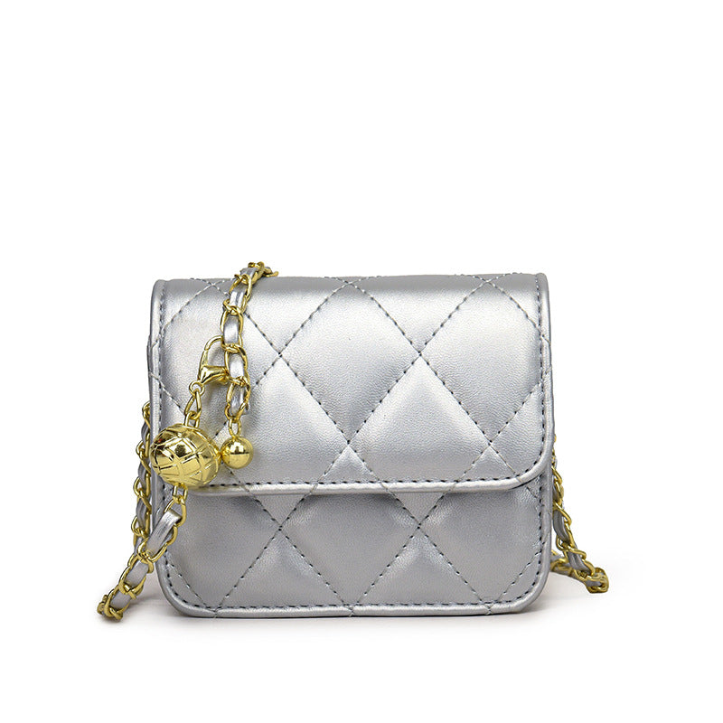 Women's mini crossbody bag with shiny chain and charming pendant-https://detail.1688.com/offer/771499177012.html-Calm Wears-Silver-nothing-Calm Wears