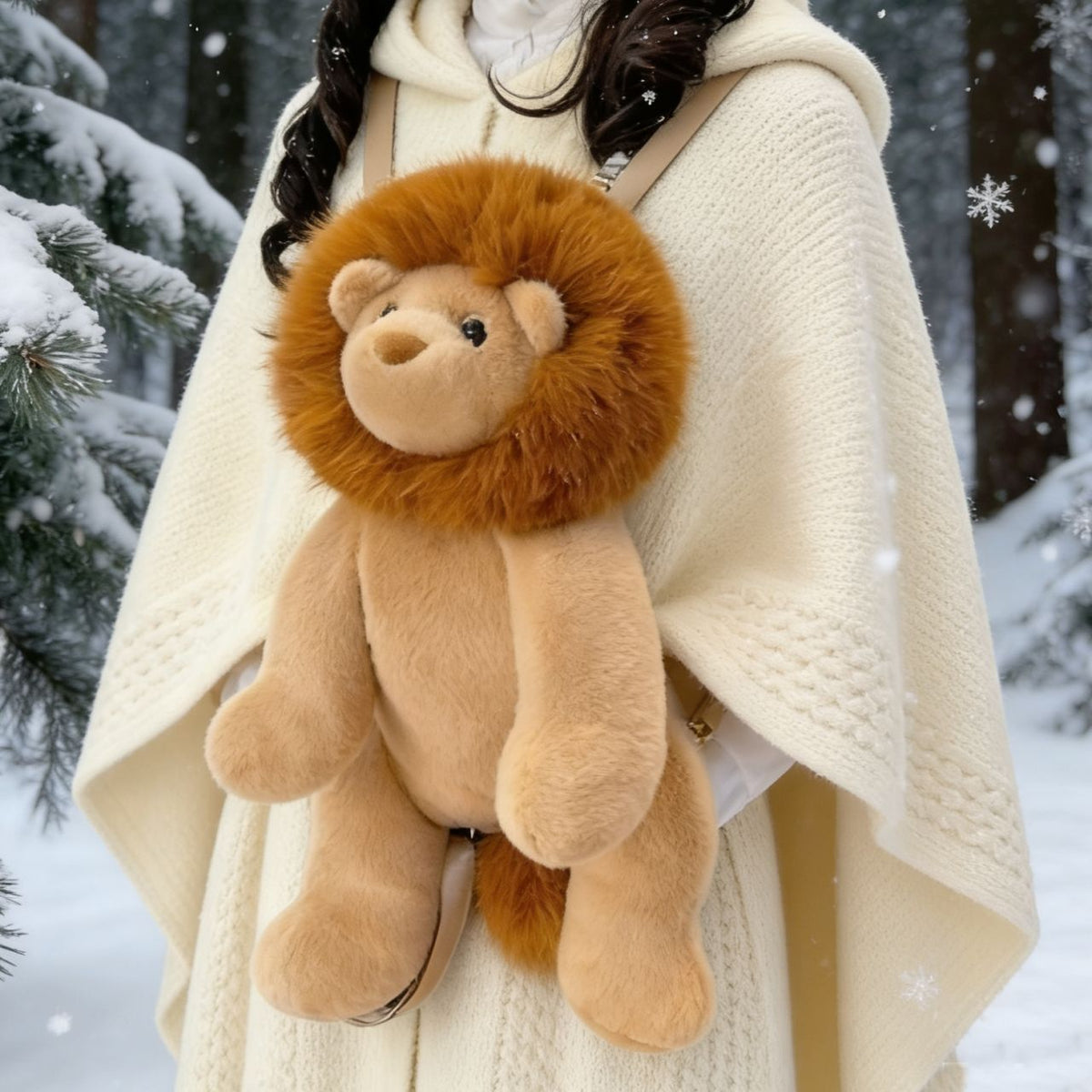 Plush Lion Backpack