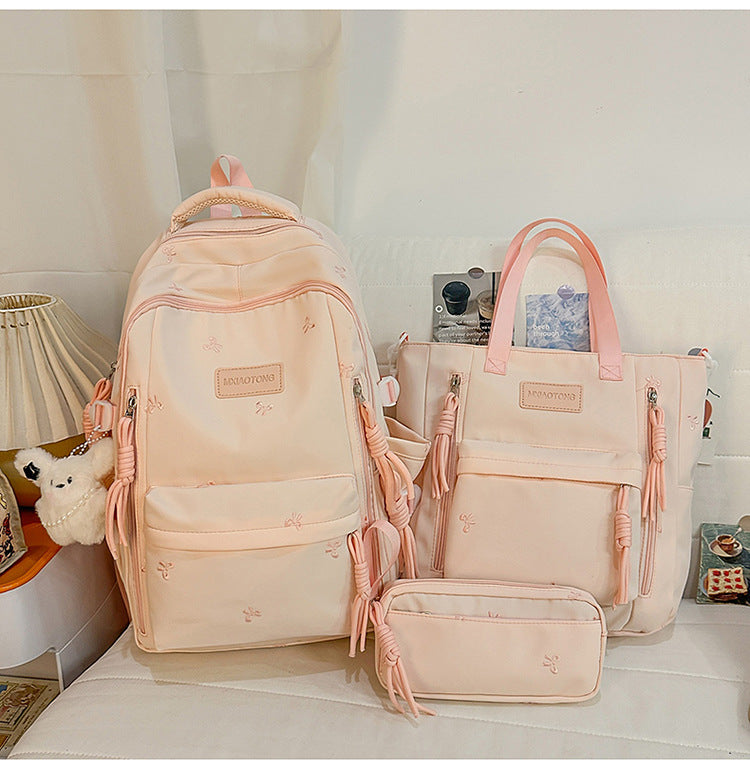 Multi-Functional School Backpack and Tote Bundle-https://detail.1688.com/offer/1013513511801.html-Calm Wears-Pink-Calm Wears