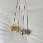 Glamorous Rhinestone Peanut-Shaped Crossbody Bag