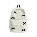 Backpack with Playful Ribbon Design