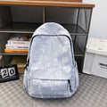 Artistic Script Print Backpack for Daily Use