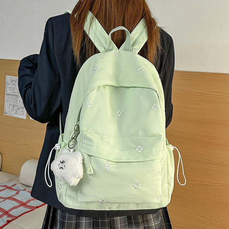 Fashionable backpack with high-quality embroideries