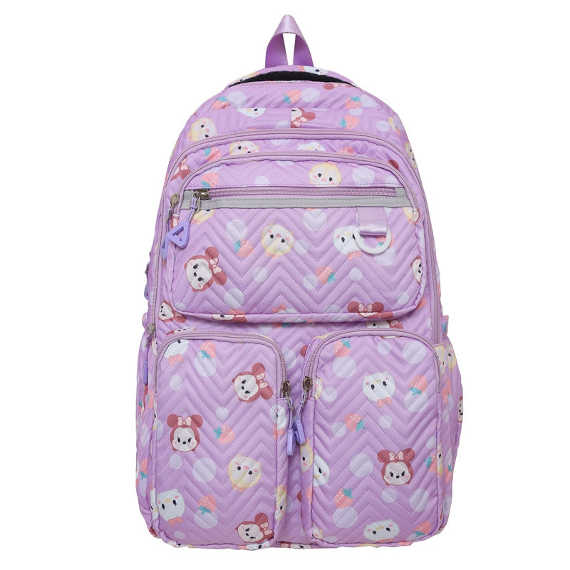 Fun Character Design Quilted Backpack