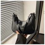 Premium Glossy Faux Leather Hobo Bag