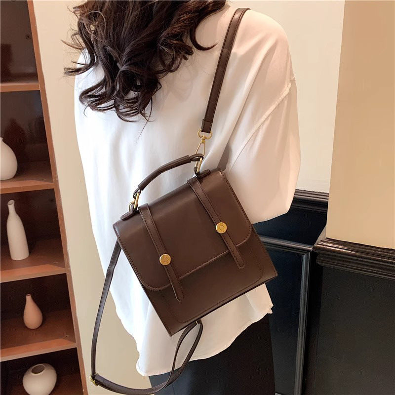 Textured Vegan Leather Satchel