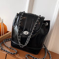 Chic Chain-accented Bucket Handbag