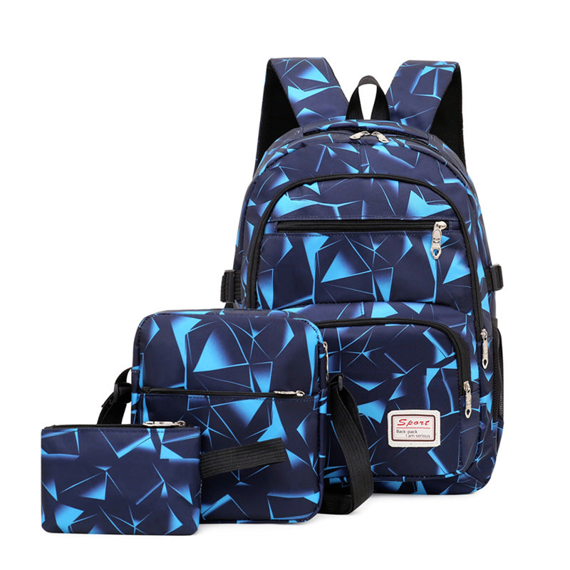Sporty backpack with breathable back padding