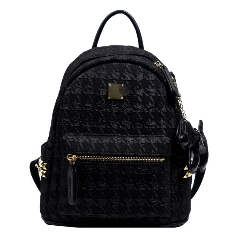 Textured Mini Backpack