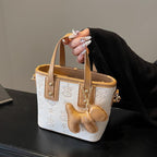 Women's Mini Handbag with Playful Dog Charm-https://detail.1688.com/offer/895769073232.html-Calm Wears-Rosa-Size: With pendant-Calm Wears