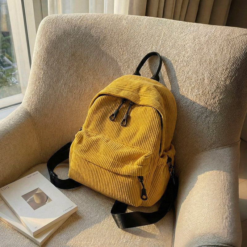 Cord-Backpack with Practical Front Pocket