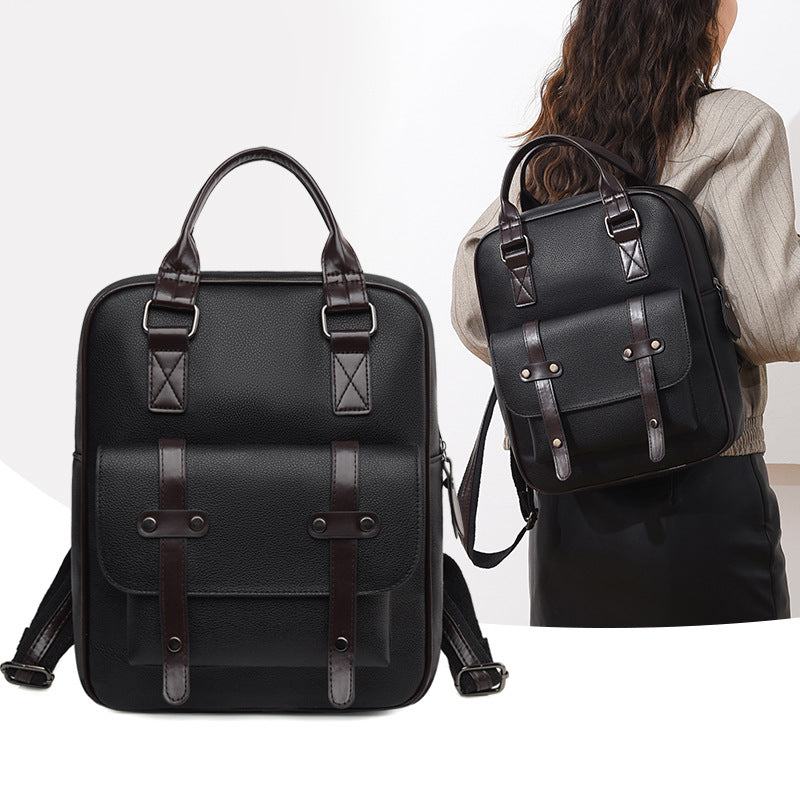 Structured Leather Backpack Calm Wears