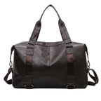 Luxurious Leather Weekend Duffel Bag