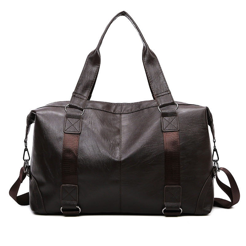 Luxurious Leather Weekend Duffel Bag