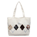 Decorative Patterned Canvas Tote Bag