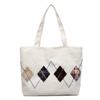 Decorative Patterned Canvas Tote Bag