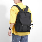 Everyday backpack with multiple functional compartments