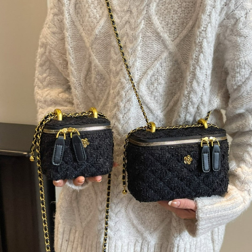 Women's mini handbag with removable shoulder strap
