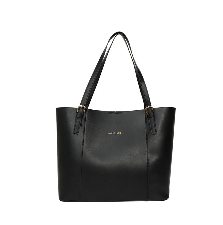 Sleek Minimalist Leather Tote Bag