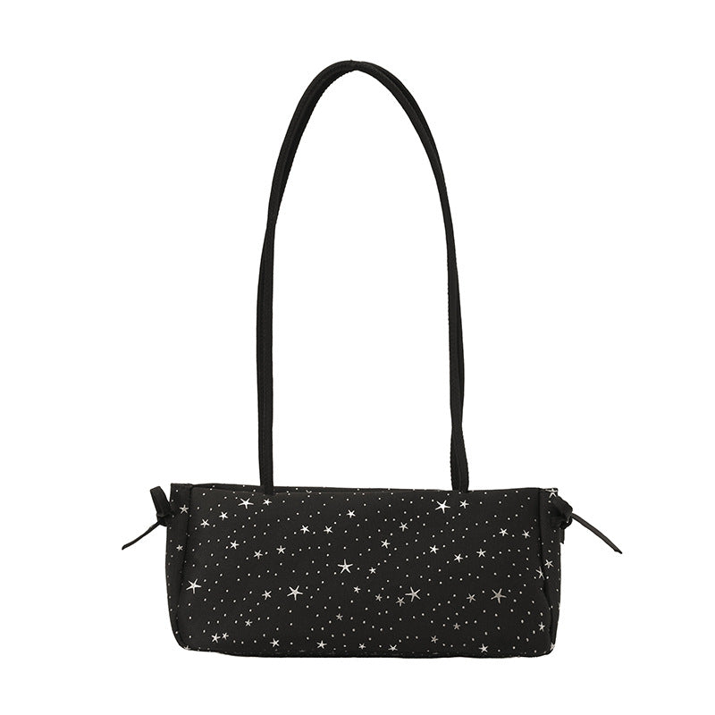 WoStar-Patterned Compact Shoulder Bag