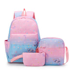 Whimsical Floral Print Backpack Set