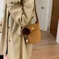 Ladies fashionable crossbody bag with fluffy pendant-https://detail.1688.com/offer/992380376855.html-Calm Wears-Braun-nothing-Calm Wears