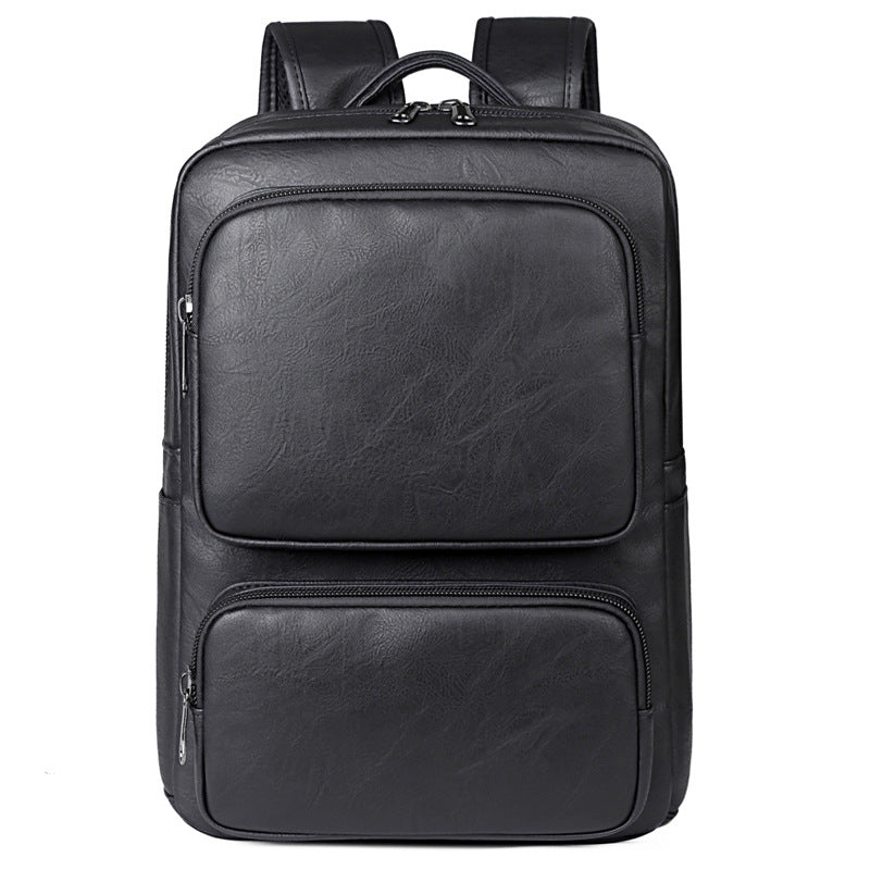 Premium Leather Business Laptop Backpack