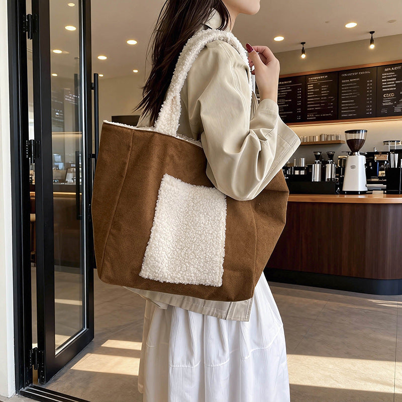 Women’s tote bag made of high-quality material and exclusive design-https://detail.1688.com/offer/1030506824155.html-Calm Wears-Khaki-nothing-Calm Wears