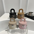 Women's mini backpack handbag with elegant zipper and practical carrying handle