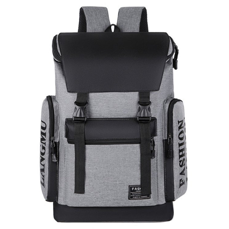 Roll-Top Urban Backpack with Multifunctional Storage Calm Wears