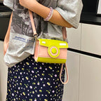 Women’s mini handbag with playful flap closure