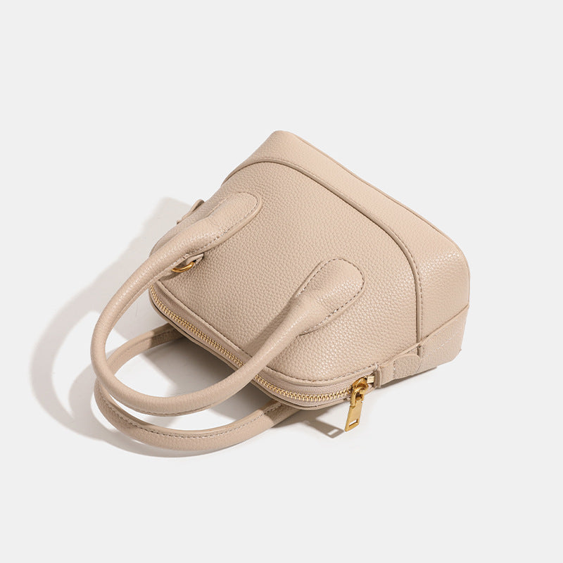 Women's mini handbag with textured artificial leather