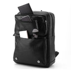 Stylish Leather Backpack Calm Wears