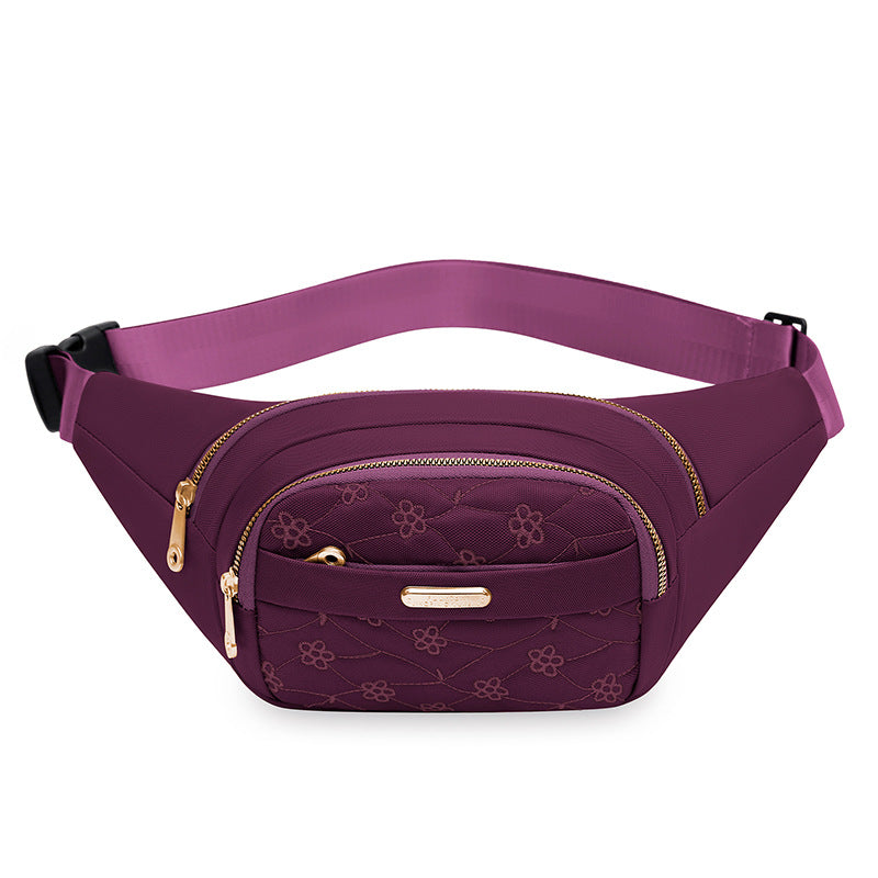 Elegant Floral Designed Belt Bag
