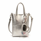 Ladies mini handbag with elegant pendant