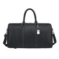 Woven Leather Travel Duffel