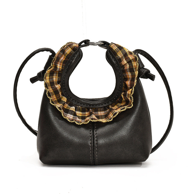 Women’s mini handbag with trendy ruffle design-https://detail.1688.com/offer/1003980848346.html-Calm Wears-Black-nothing-Calm Wears