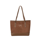 Stylish Faux Suede Tote Bag