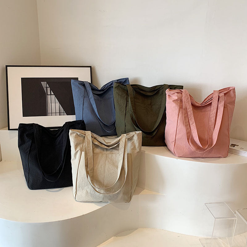 Women's casual tote bag with spacious design and practical inner pockets-https://detail.1688.com/offer/812304993107.html-Calm Wears-Black-nothing-Calm Wears