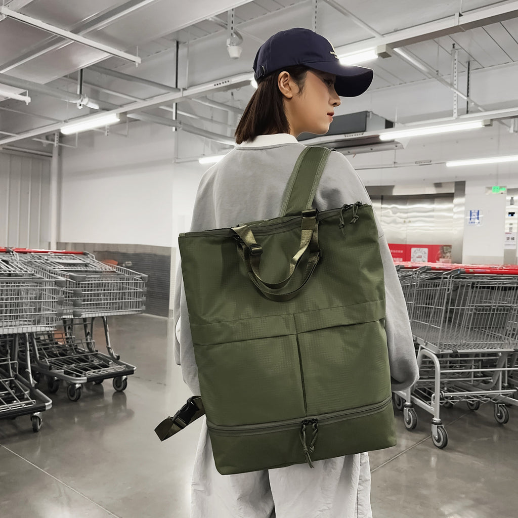 Urban shopping trolley with organized storage