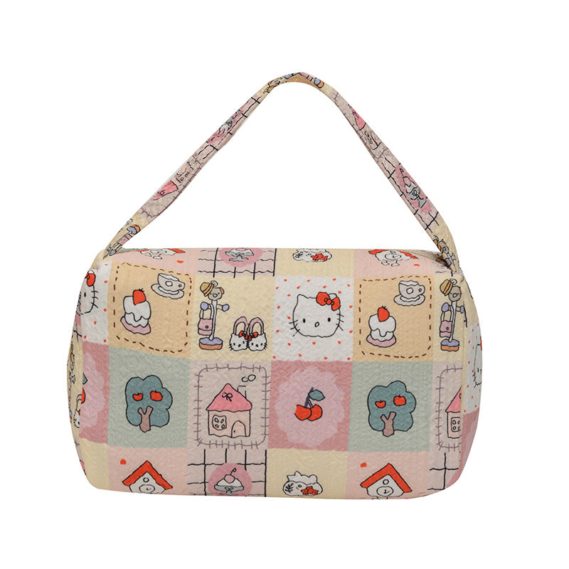WoCharming Quilted Travel Cosmetic Bag