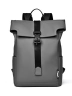 Modern Waterproof Roll-Top Backpack