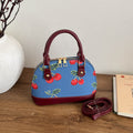 WoEmbroidered Cherry Pattern Handbag