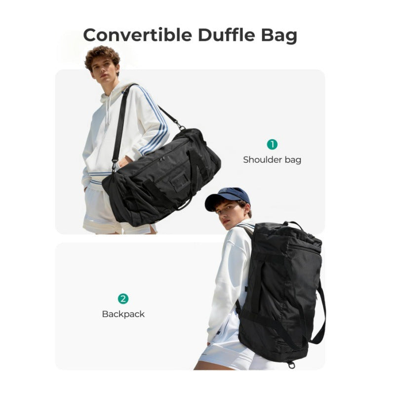 Multifunctional Sports Bag with Compact Design and Extendable Shoulder Straps