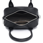 Textured Leather Mini Handheld Satchel