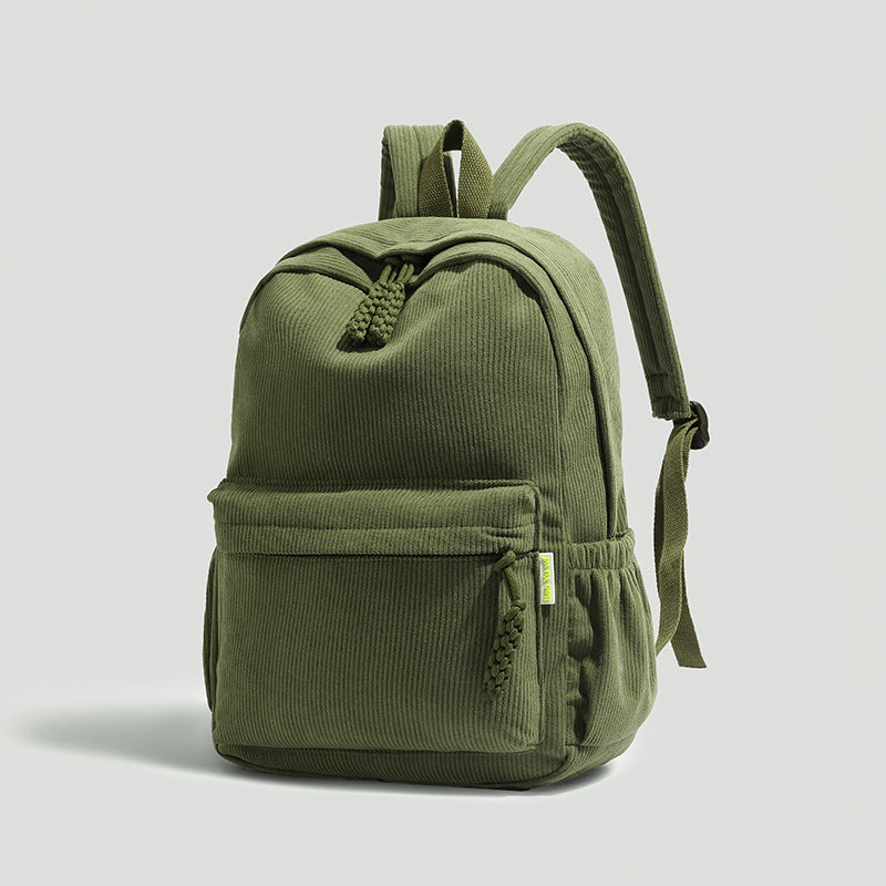Ribbed Fabric Lightweight Backpack